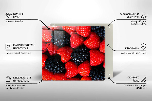 Large worktop saver Raspberries and blackberries