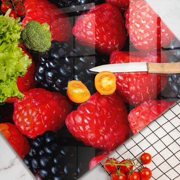Large worktop saver Raspberries and blackberries