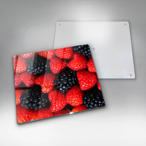 Large worktop saver Raspberries and blackberries