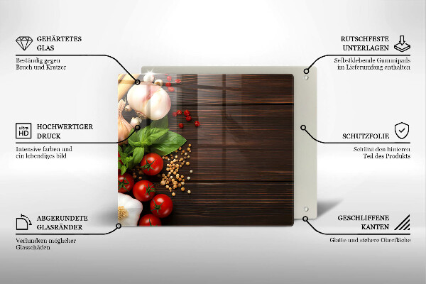 Large worktop saver Vegetables on the table