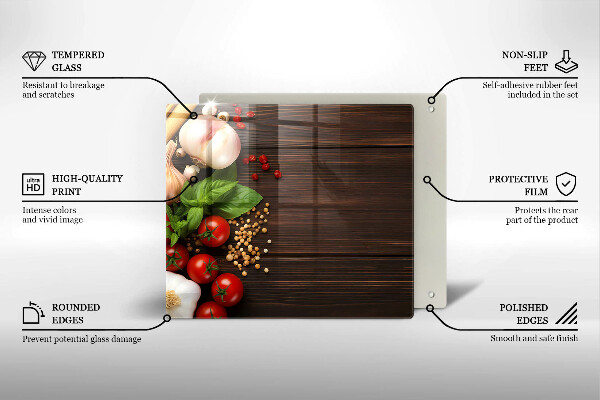 Large worktop saver Vegetables on the table