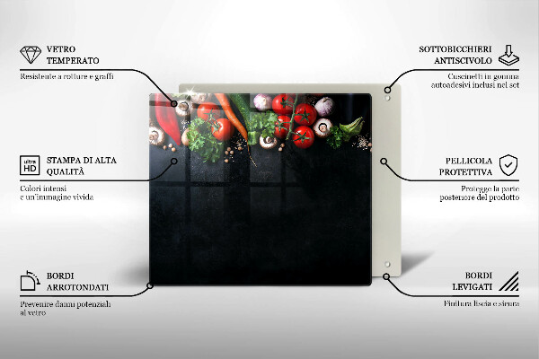 Large worktop saver Colorful vegetables