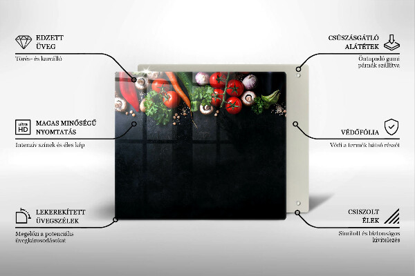 Large worktop saver Colorful vegetables