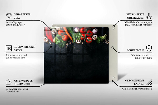 Large worktop saver Colorful vegetables