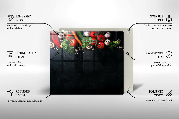 Large worktop saver Colorful vegetables