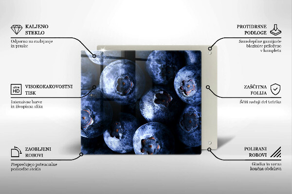 Large worktop saver Berries close-up