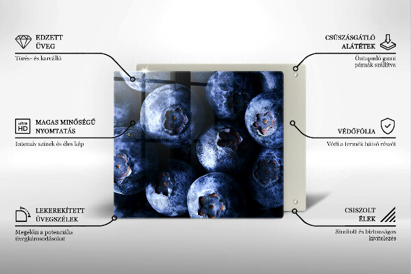 Large worktop saver Berries close-up