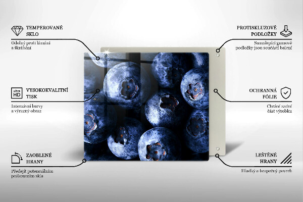 Large worktop saver Berries close-up