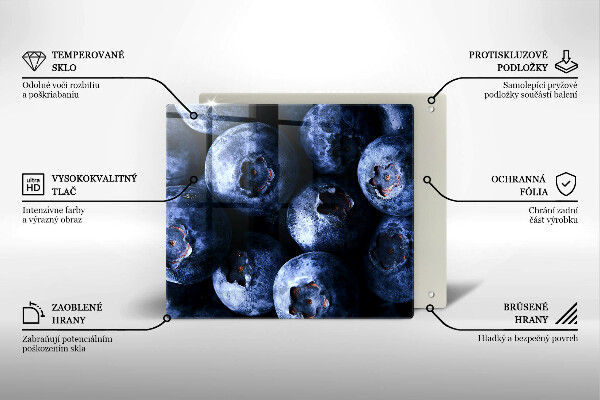 Large worktop saver Berries close-up