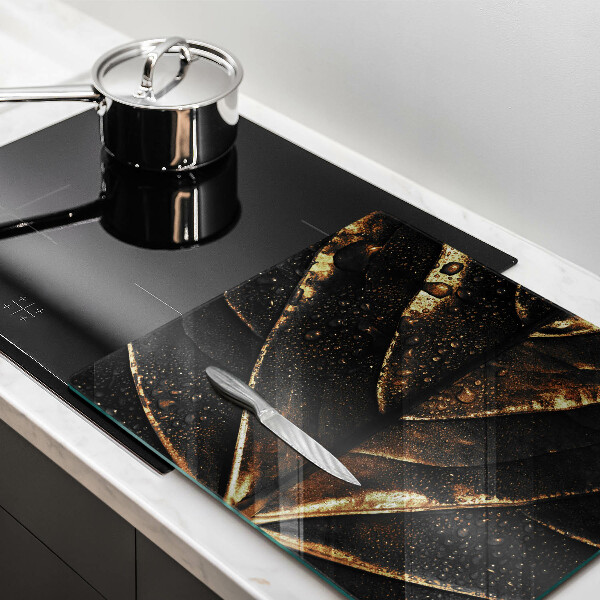 Large worktop saver Golden leaf