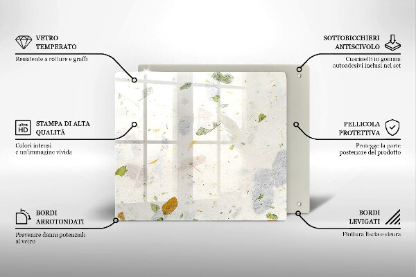 Large worktop saver Falling leaves