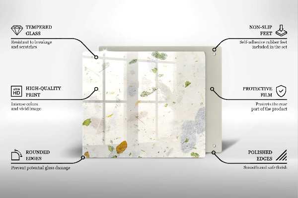 Large worktop saver Falling leaves