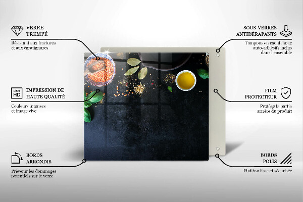 Large worktop saver Spices with spices