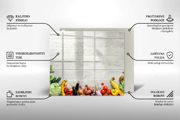 Chopping board Vegetables on the boards