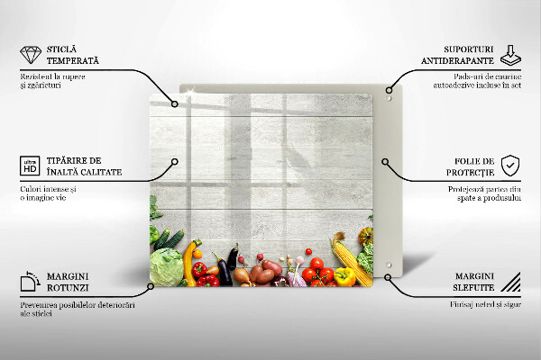 Chopping board Vegetables on the boards