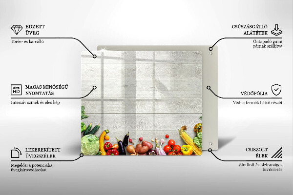 Chopping board Vegetables on the boards