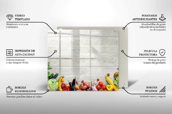 Chopping board Vegetables on the boards