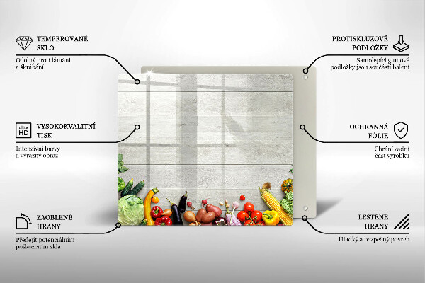 Chopping board Vegetables on the boards