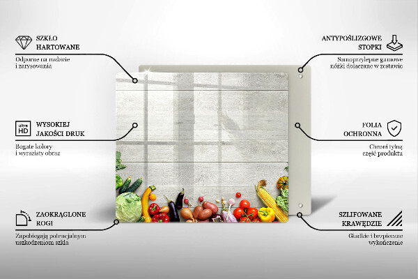 Chopping board Vegetables on the boards