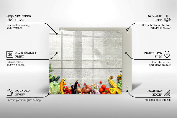 Chopping board Vegetables on the boards