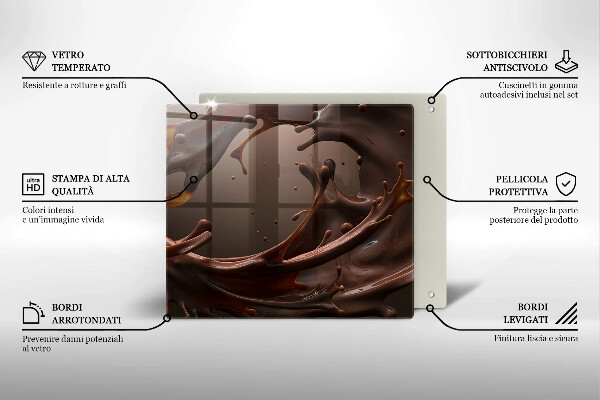 Worktop saver large Liquid chocolate