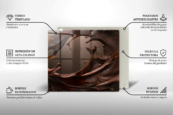 Worktop saver large Liquid chocolate