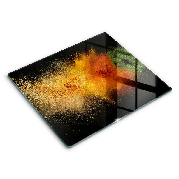 Chopping board Colorful spices