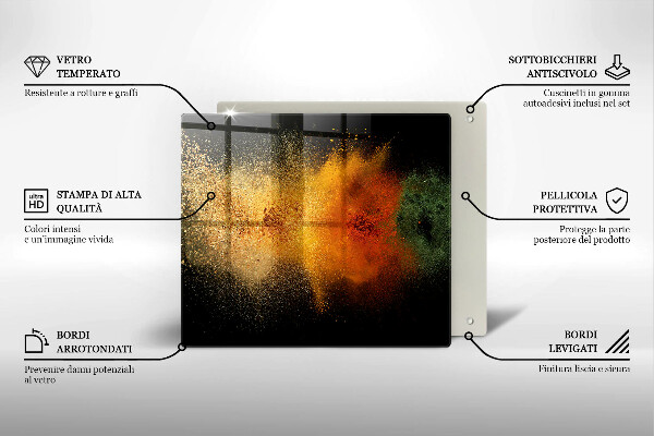 Chopping board Colorful spices