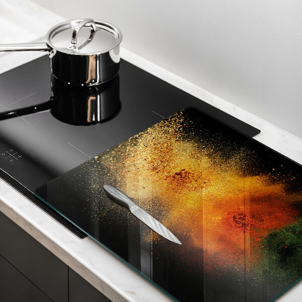 Chopping board Colorful spices