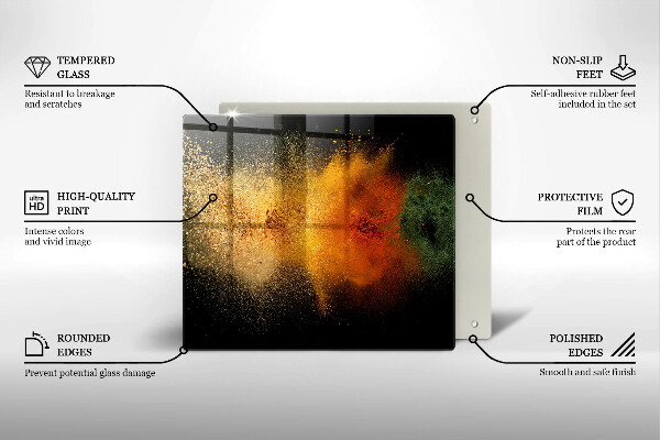 Chopping board Colorful spices