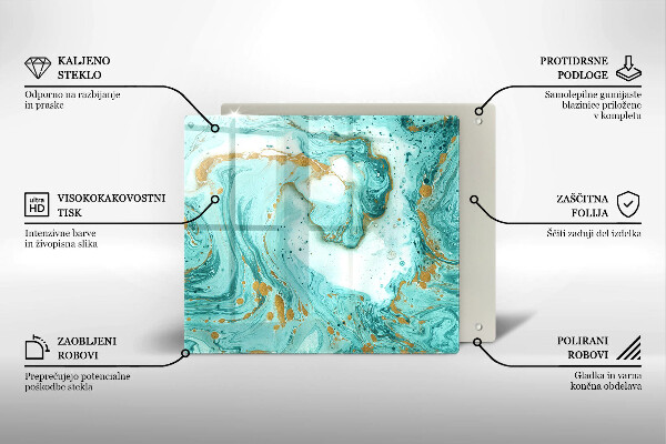 Worktop saver large Blue abstraction