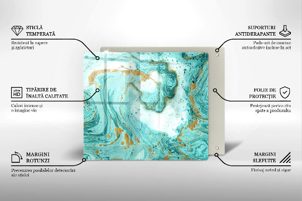 Worktop saver large Blue abstraction