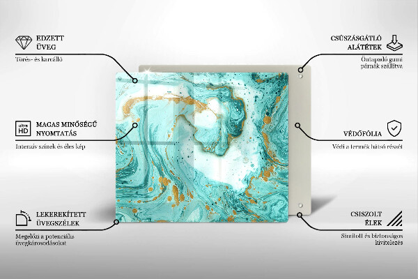 Worktop saver large Blue abstraction