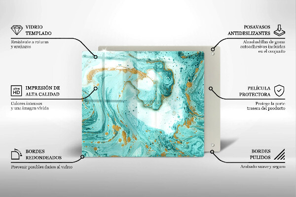 Worktop saver large Blue abstraction