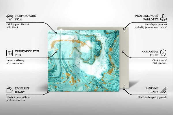 Worktop saver large Blue abstraction