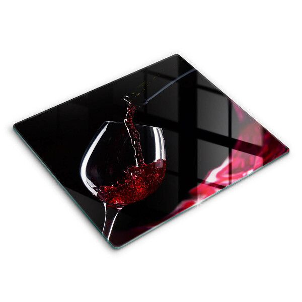 Chopping board Red wine glass