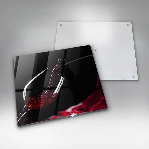Chopping board Red wine glass