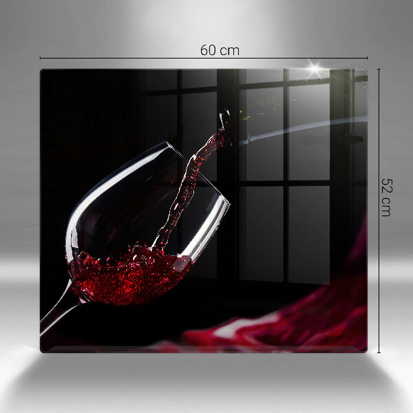 Chopping board Red wine glass