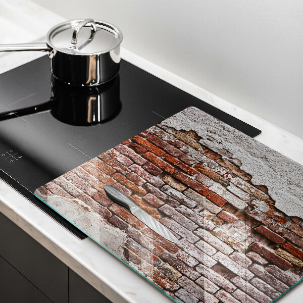 Chopping board Old wall of brick and concrete