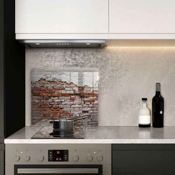 Chopping board Old wall of brick and concrete