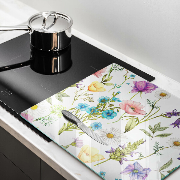 Chopping board Flowers illustration
