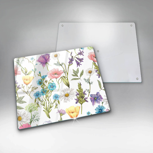 Chopping board Flowers illustration