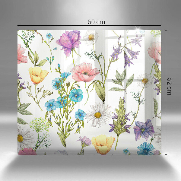 Chopping board Flowers illustration
