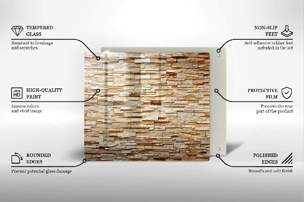 Chopping board Decorative texture stones