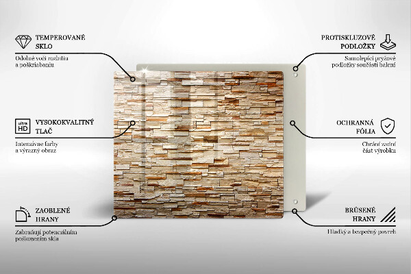 Chopping board Decorative texture stones