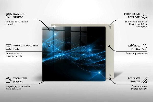 Chopping board Blue smoke abstraction