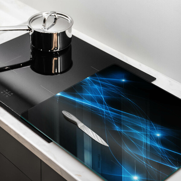 Chopping board Blue smoke abstraction