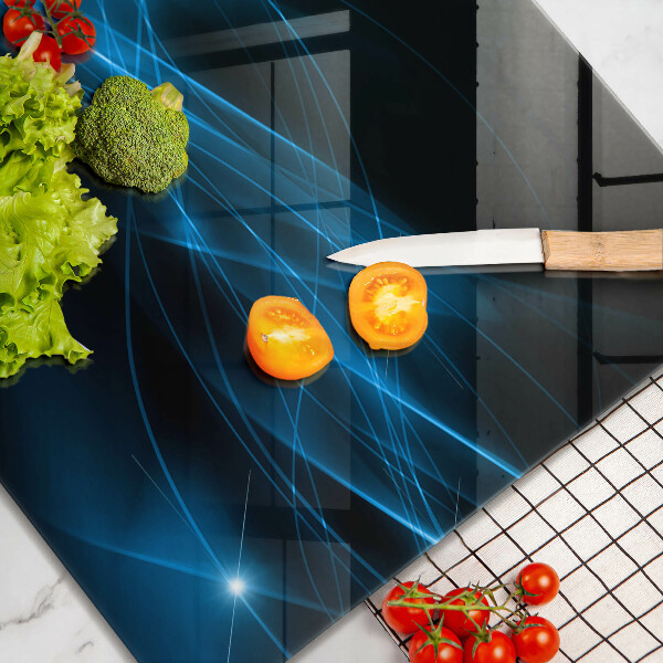 Chopping board Blue smoke abstraction