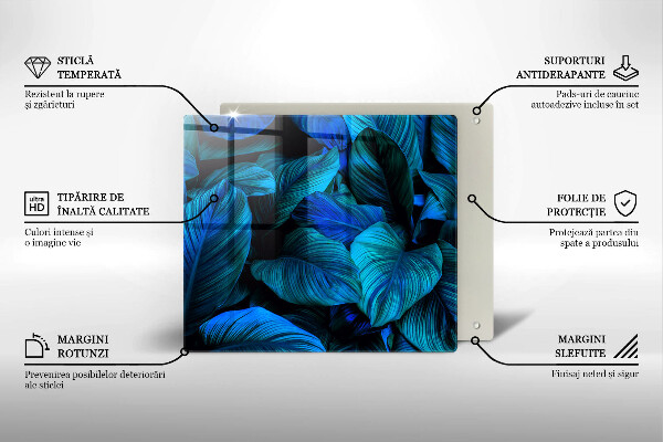 Chopping board Jungle vegetation leaves