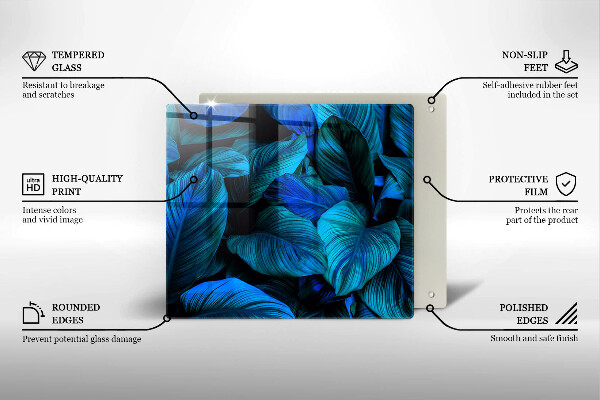 Chopping board Jungle vegetation leaves